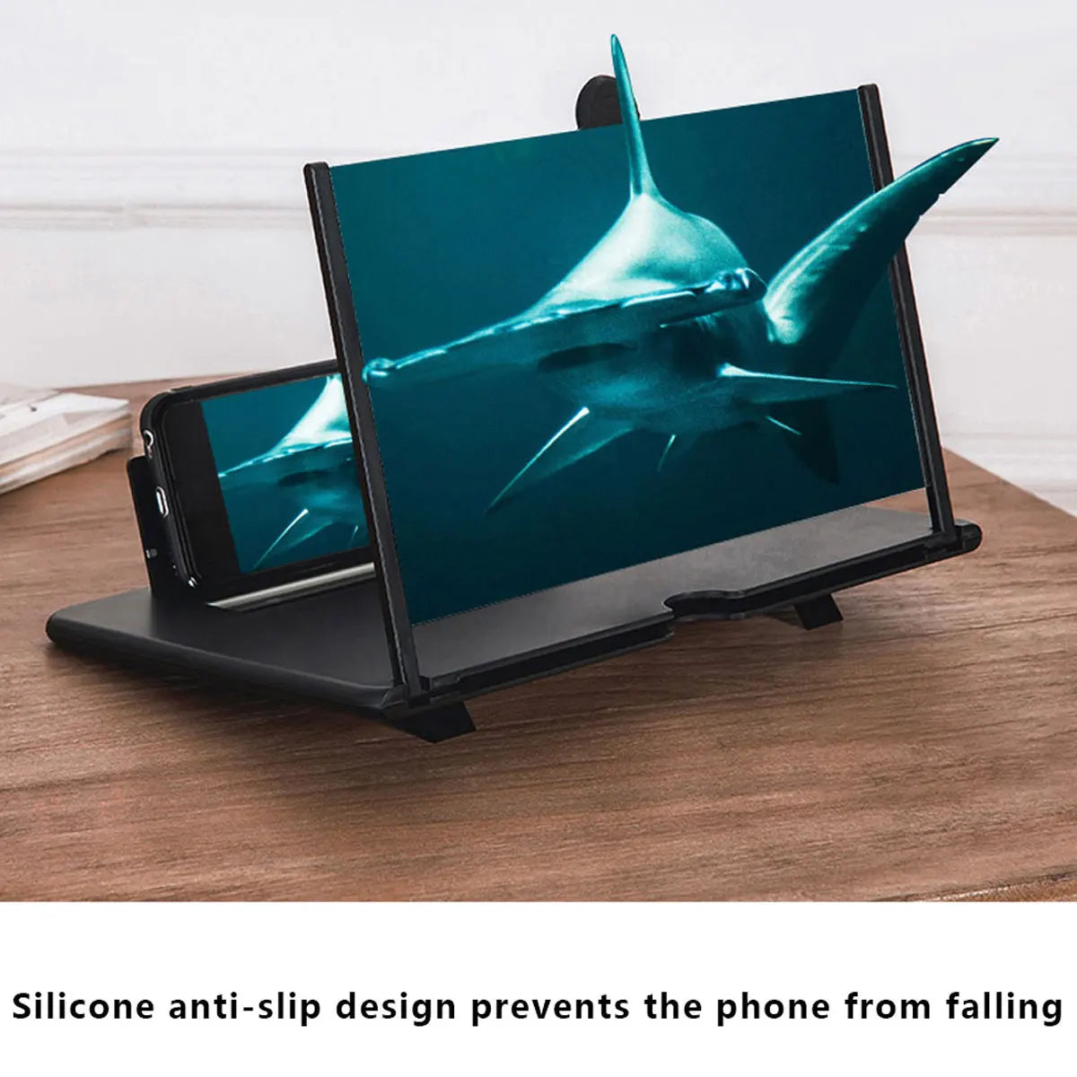14inch Mobile Phone Screen Magnifier Anti-Radiation HD Magnifying Projector Eye Protection Cell Phone Stand Screen Enlarger