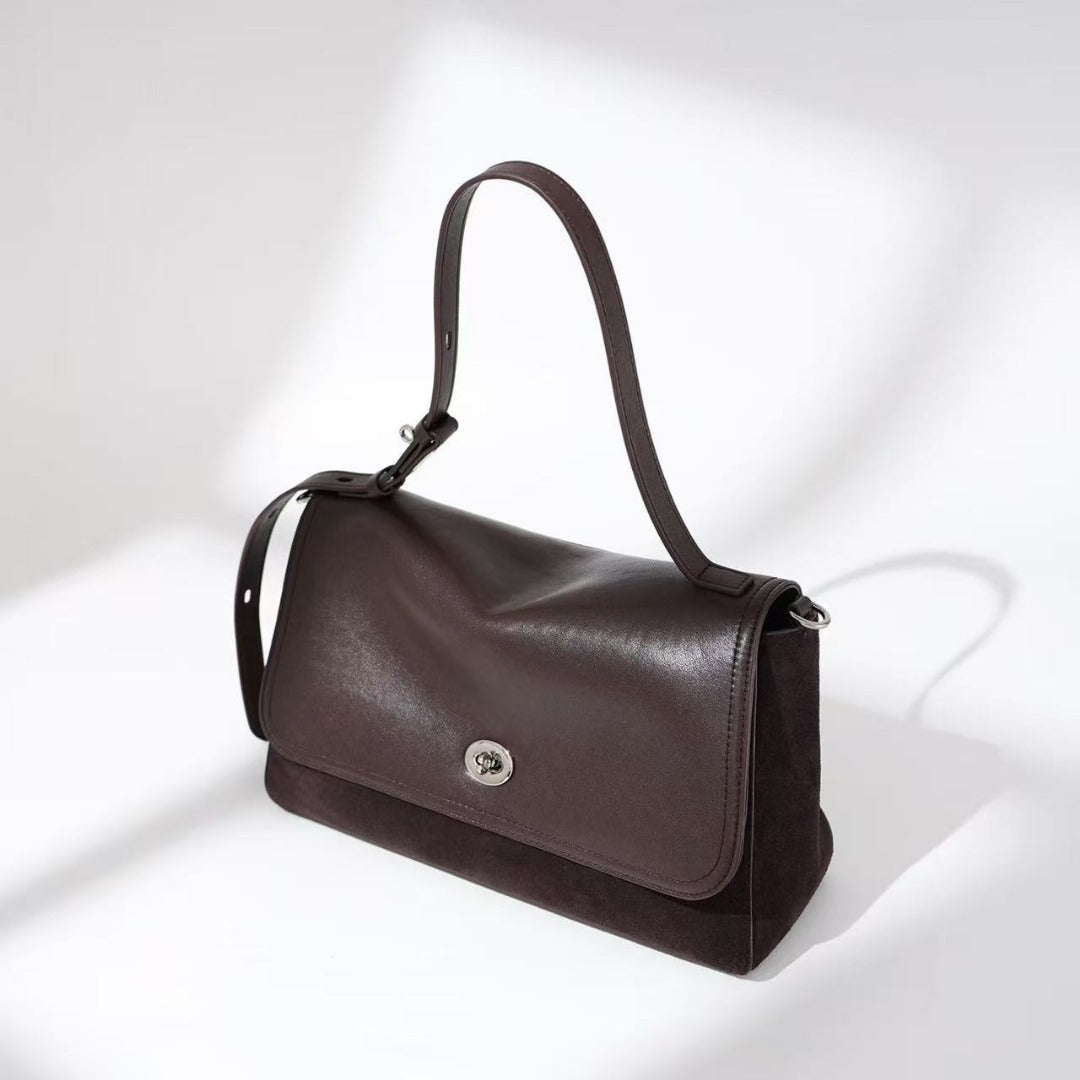 Sacs en cuir pour femmes, sac bandoulière en cuir souple avec fermeture éclair