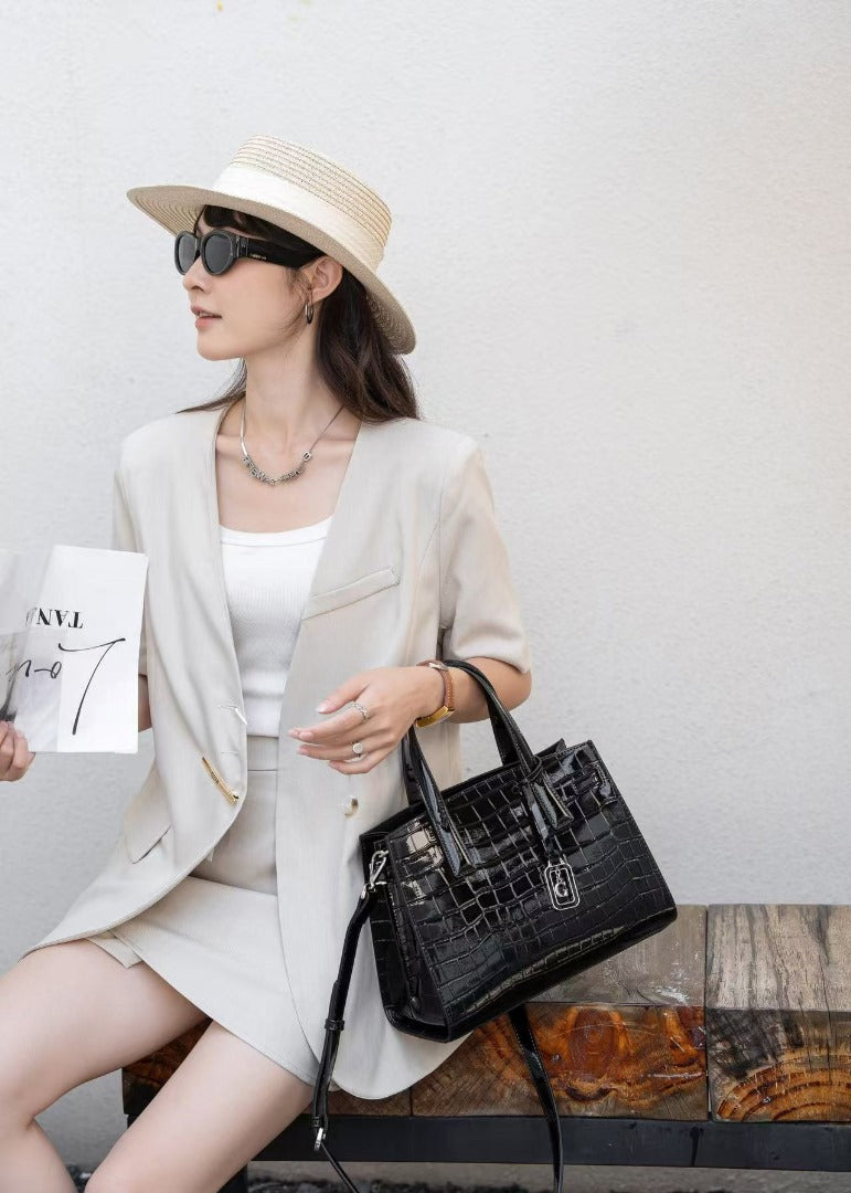 Sacs bandoulière en cuir véritable pour femmes, sacs à main tendance et sacs à bandoulière pour femmes.