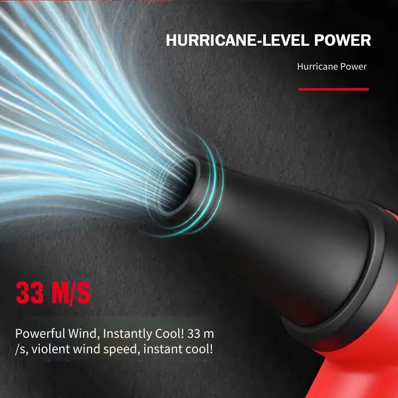 WMARK NG-TB001 Turbine fan, mini outdoor handheld fan, Electric Air Duster  , Rechargeable Compressed Air Duster ,high-speed blower, dust blower, hair care tool (130,000 RPM)